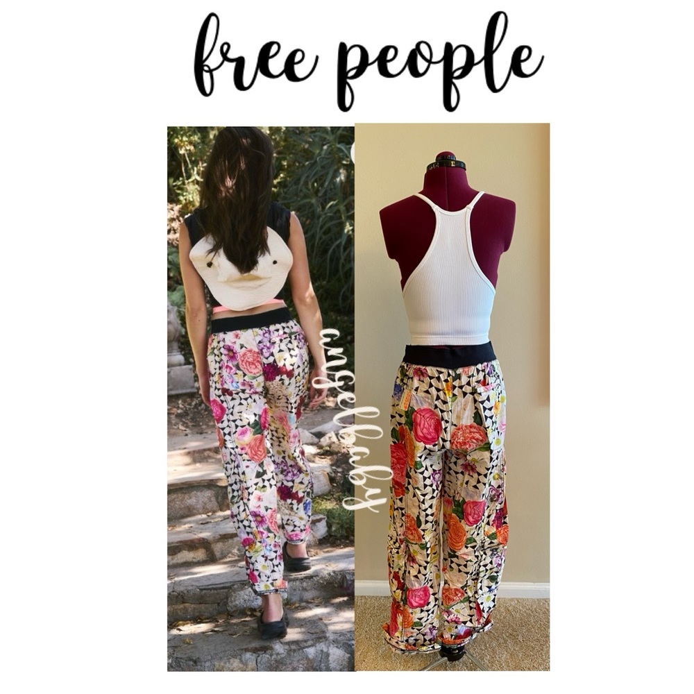 Free People Mesmerize Me Printed Pants in Take a Trip Floral! - Picture 14 of 16